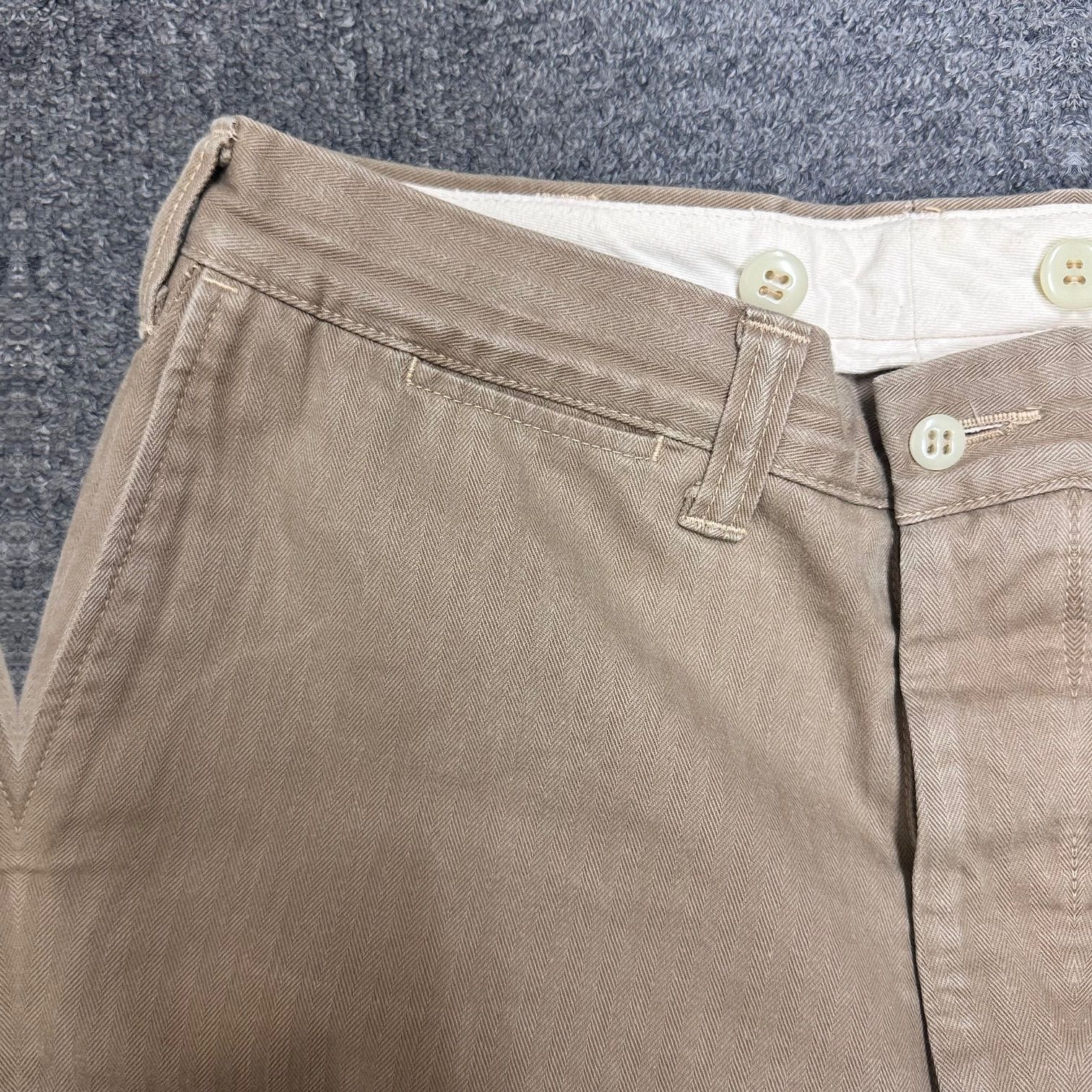 At Last ＆ Co BUTCHER PRODUCTS ヘリンボーントラウザー チノパンツ