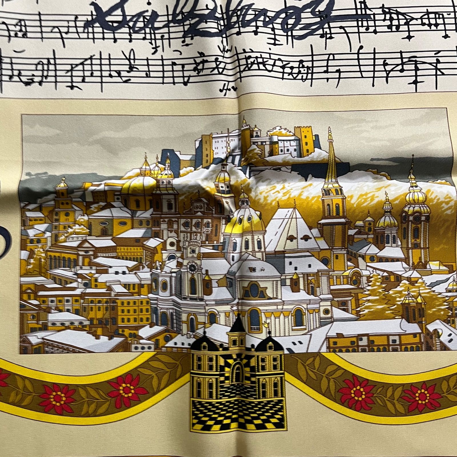 ○エルメス HERMES カレ90 IN SALZBURG ザルツブルグにて シルク