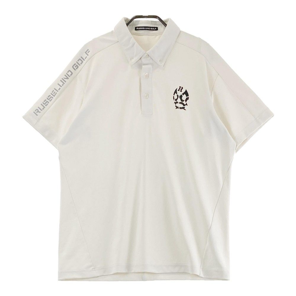 Russeluno（ラッセルノ）ポロシャツ（襟 星デザイン／ホワイト） 楽天