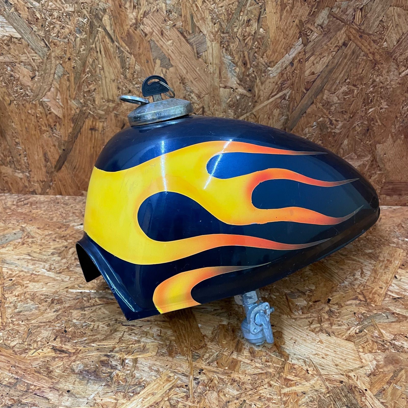 現状品 HONDA モンキー 5Lタンク ファイヤーパターン エイジング