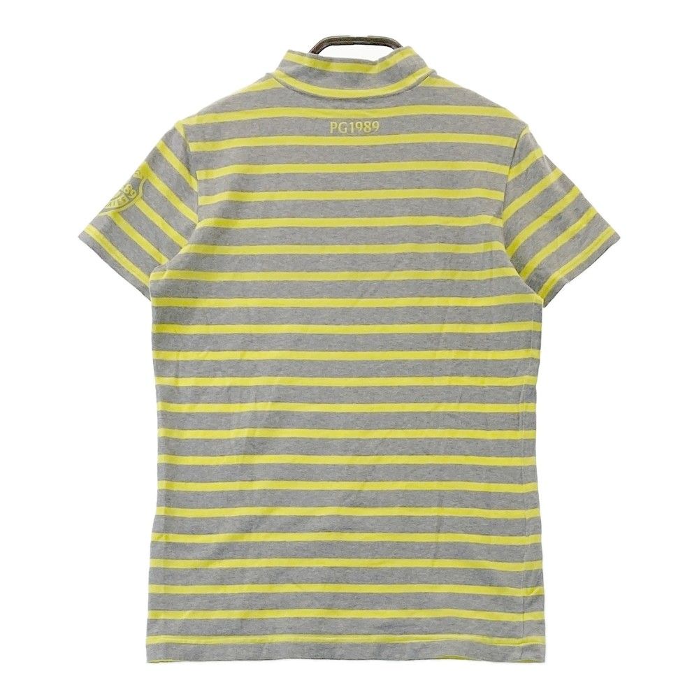 サイズ：0 PEARLY GATES パーリーゲイツ モックネック 半袖Tシャツ