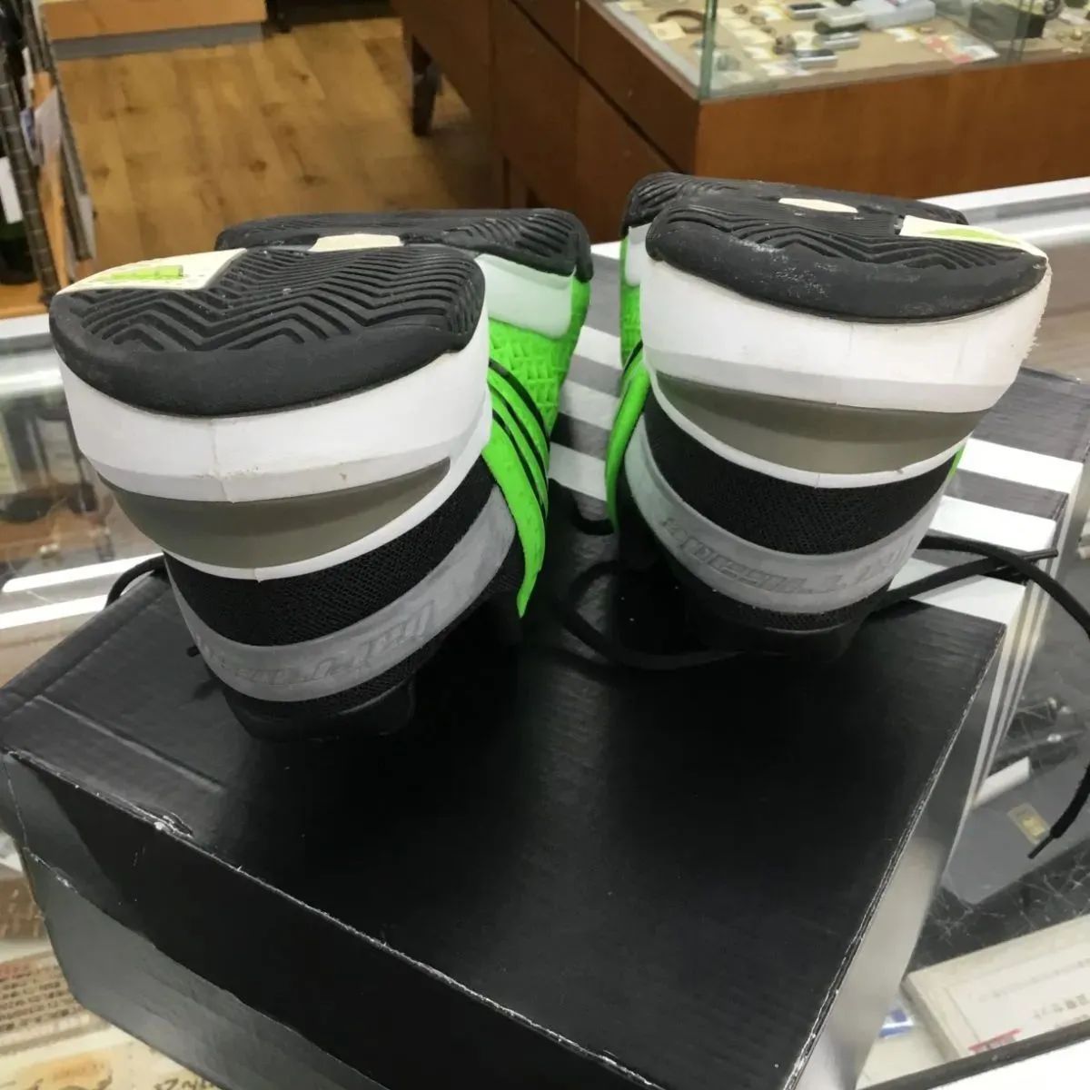 中古 テニスシューズ アディダス adidas バリケード8plus 25.5cm 錦織