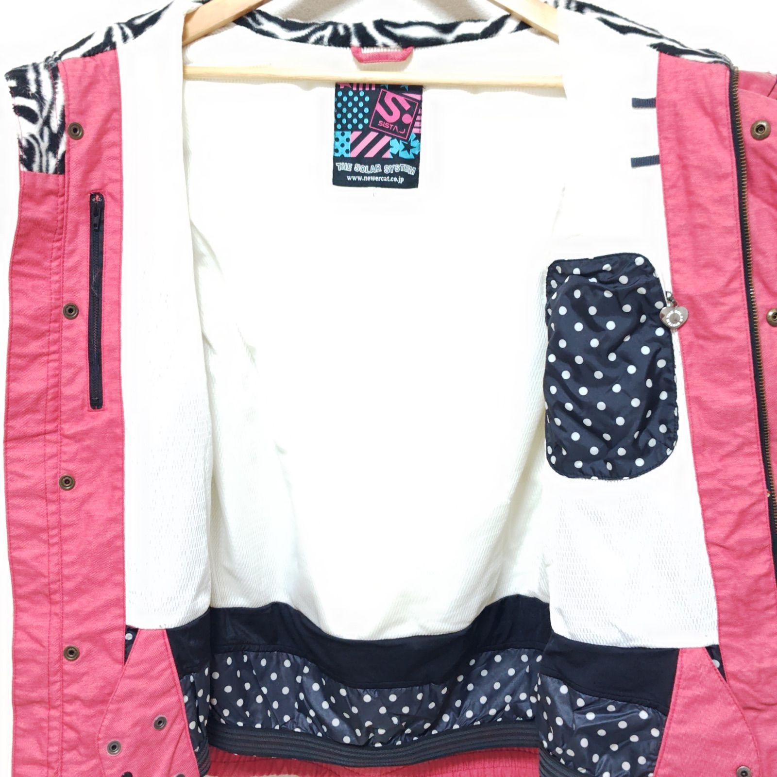 SISTAJ スノーボードジャケット ネイビー フラワーパターン 【公式通販】