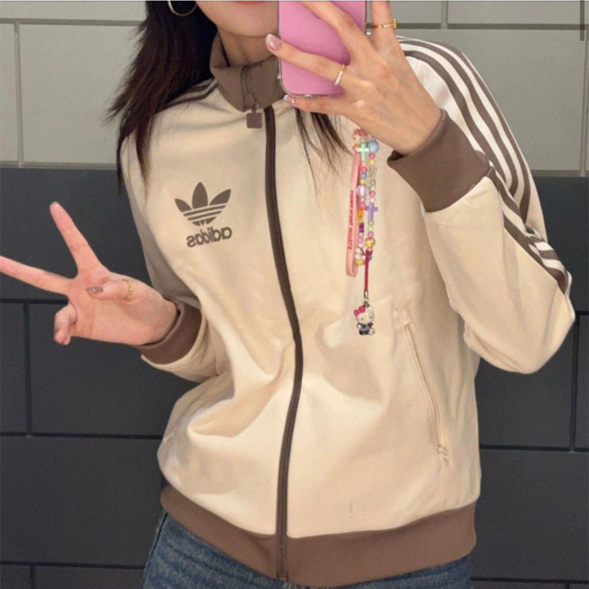 新品⭐️レディースXS 80s復刻 adidas トラックジャケット/ジャージ