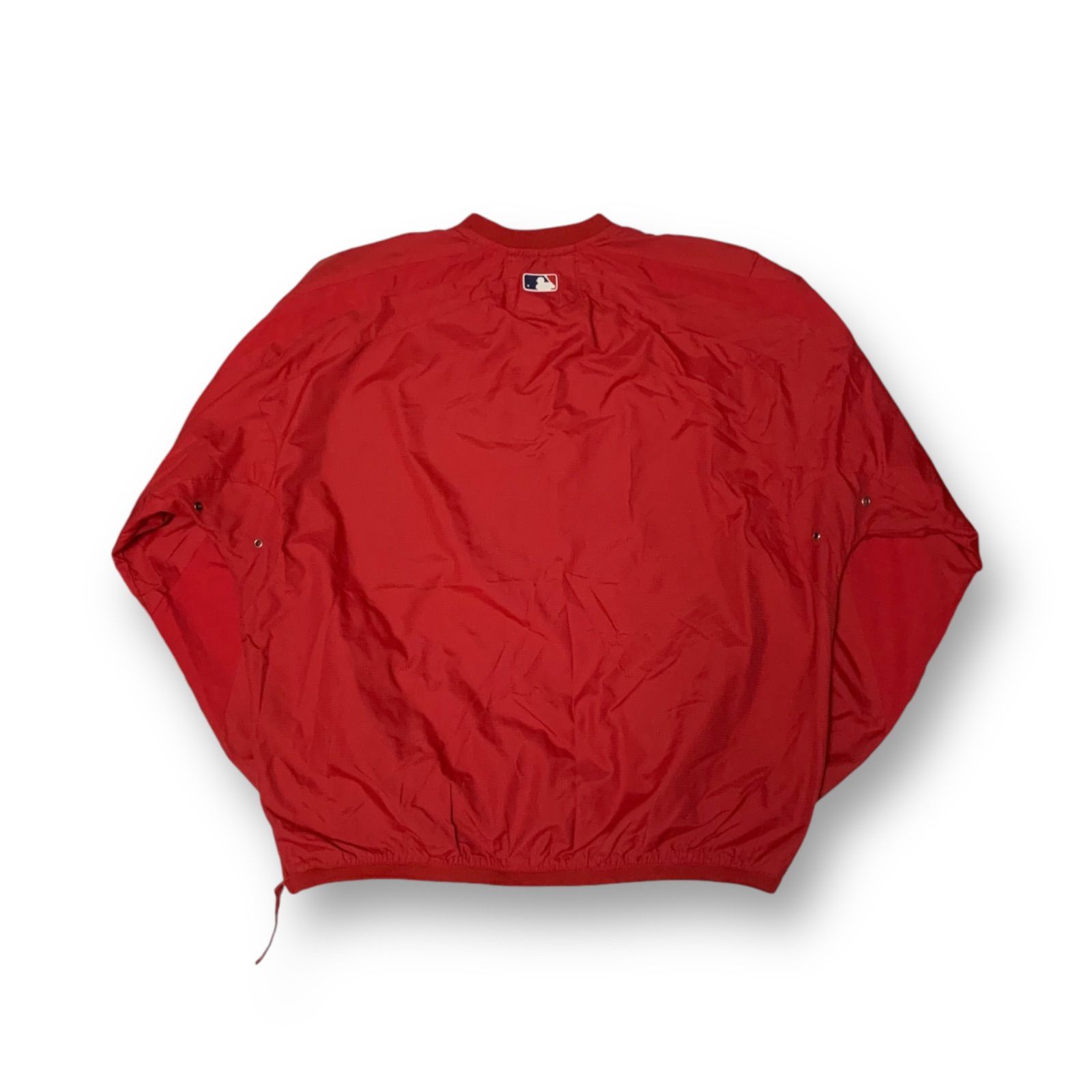 00s Majestic “LOS ANGELES ANGELS” Half Zip Nylon Pullover Shirt