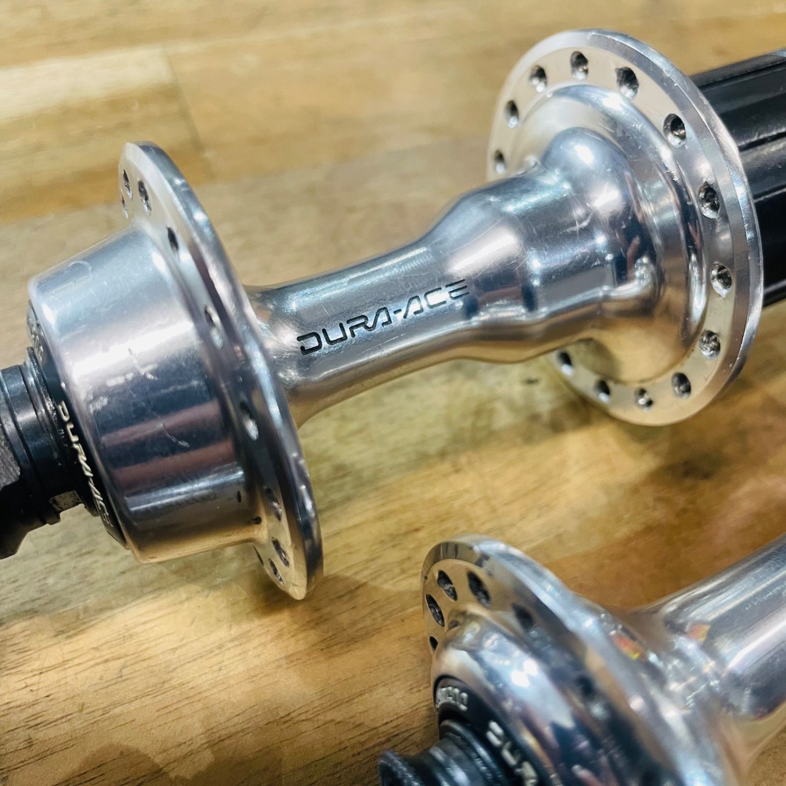 良品】 シマノ デュラエース HB-7400-F / FH-7403 ハブ 前後セット