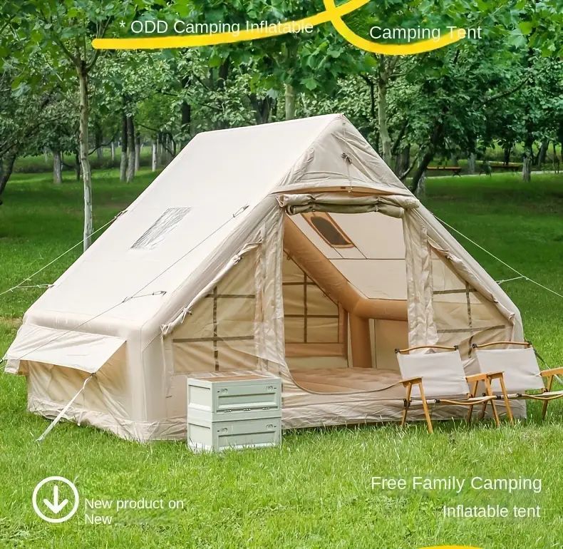 Mountainhikerエアーテント タープ連結 ロッジ型 インフレータブル