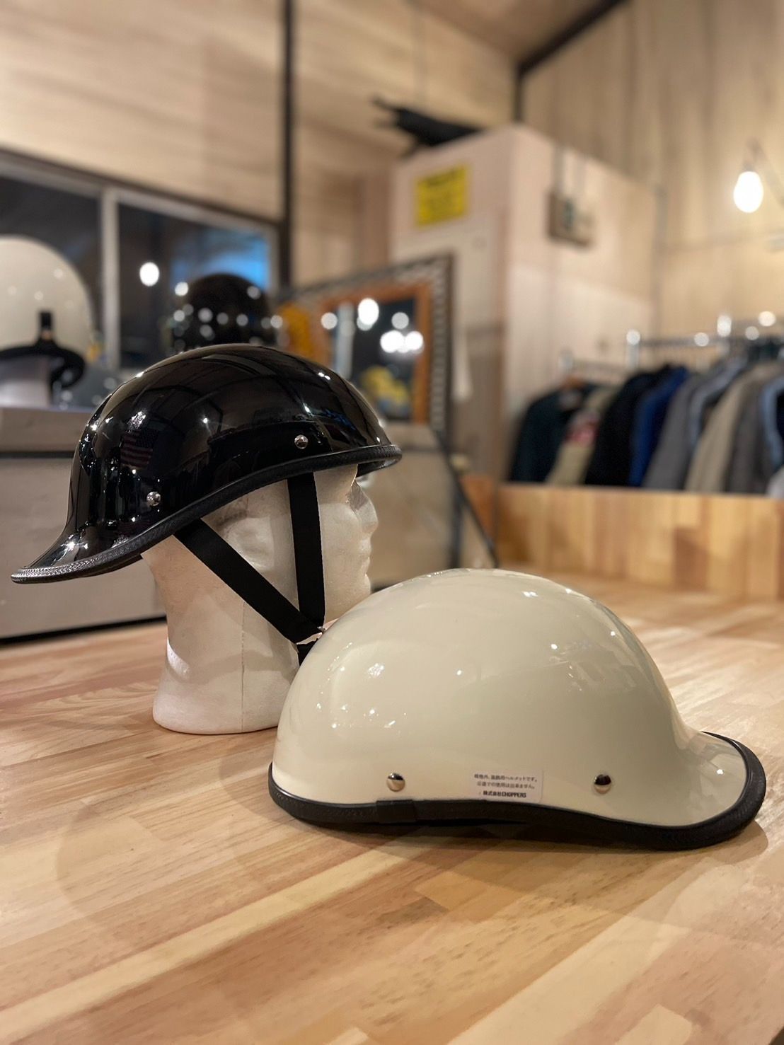 CHOPPERSオリジナル ギャングスターヘルメット ブラック/ヴィンテージ