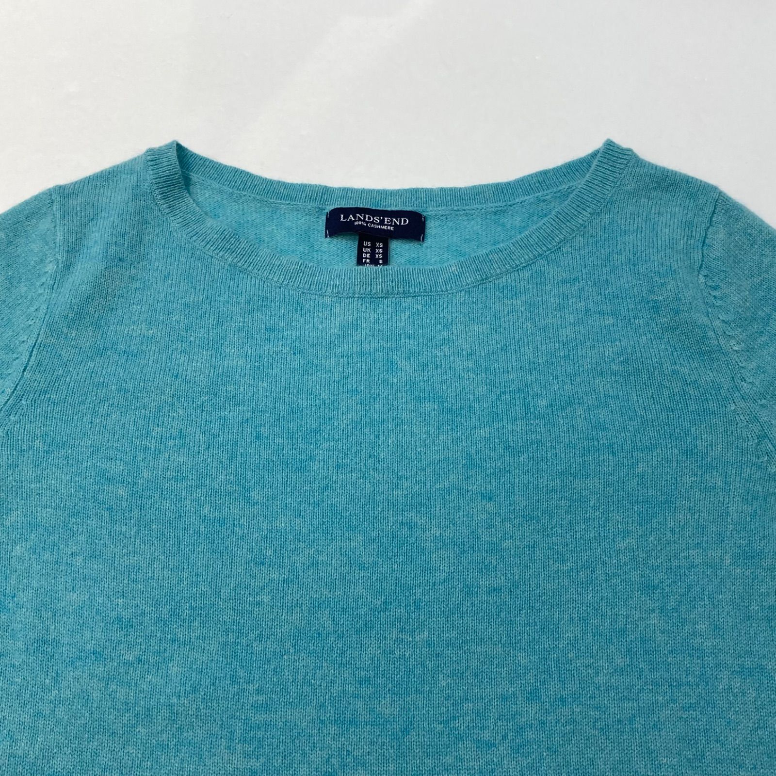 LAND'S END ランズエンド カシミヤ100% ニット ライトブルー 水色