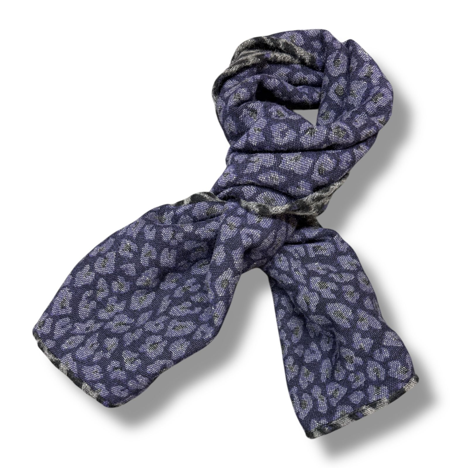 Needles レオパードウールストール マフラー 総柄 ニードルス