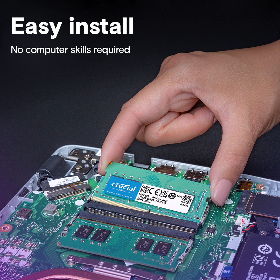 Crucial 8GB DDR4-2400 SODIMM | CT8G4SFS824A | crucial.com