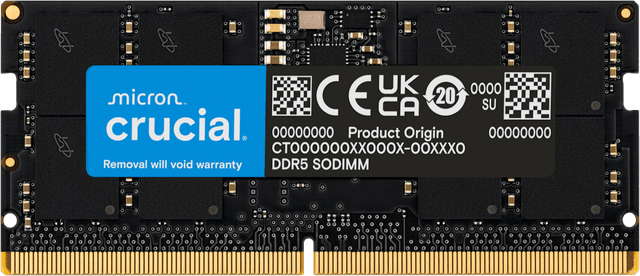 Crucial 8GB DDR5-5600 SODIMM | CT8G56C46S5 | Crucial JP