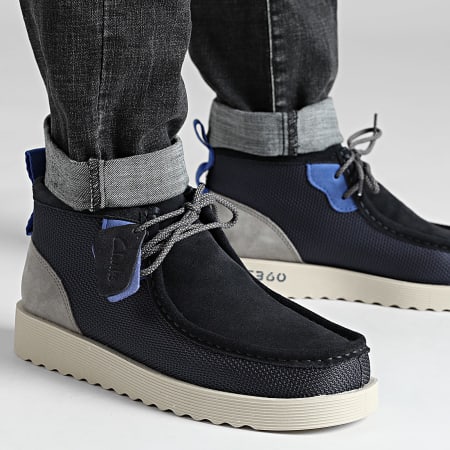 Clarks - Wallabee FTR2 Shoes Navy Combi - Ryses