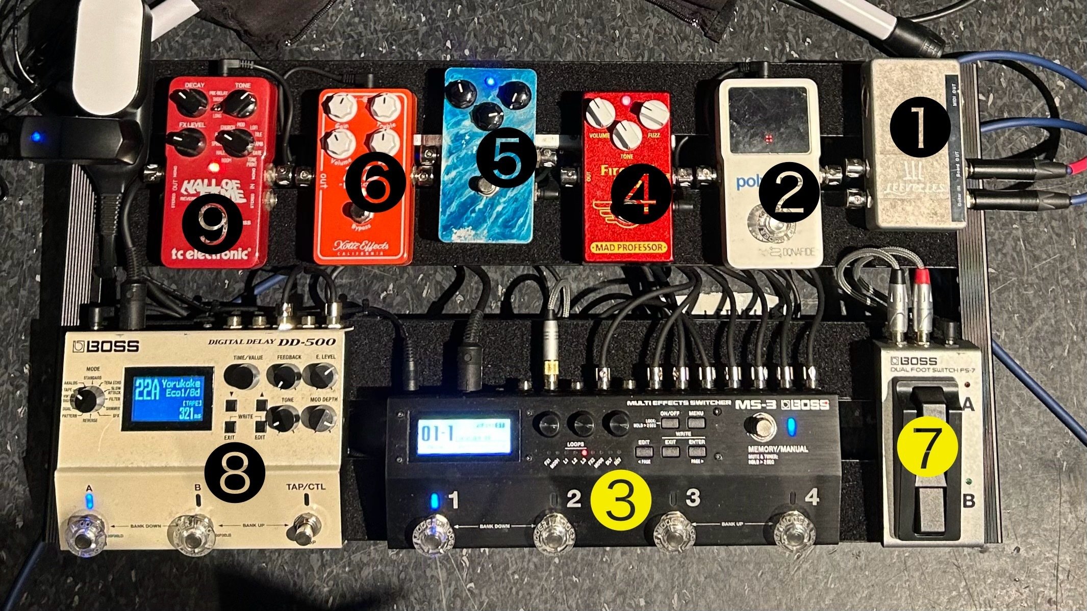 MS-3 Multi Effects Switcher & FS-7 セット MS-3 Multi Effects