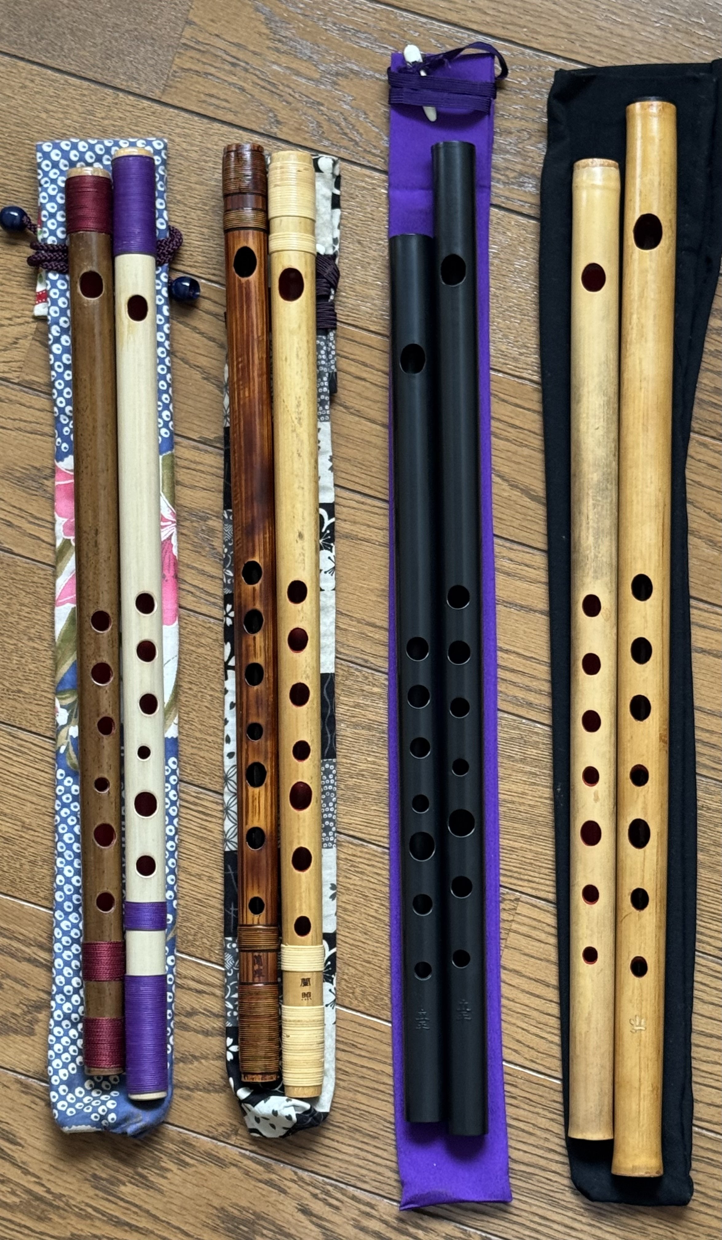 篠笛 蘭照管 古典調4本調子 籐総巻き篠笛 蘭情管の練習用 篠笛 蘭照/蘭