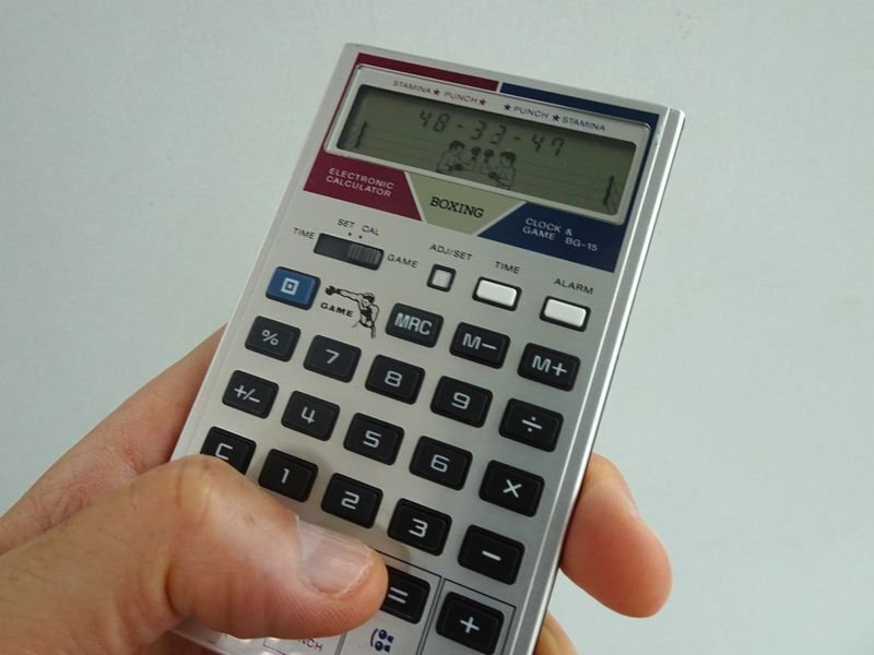 casio カシオ BG-15T ゲーム付き電卓 boxing ボクシング CASIO BG-15