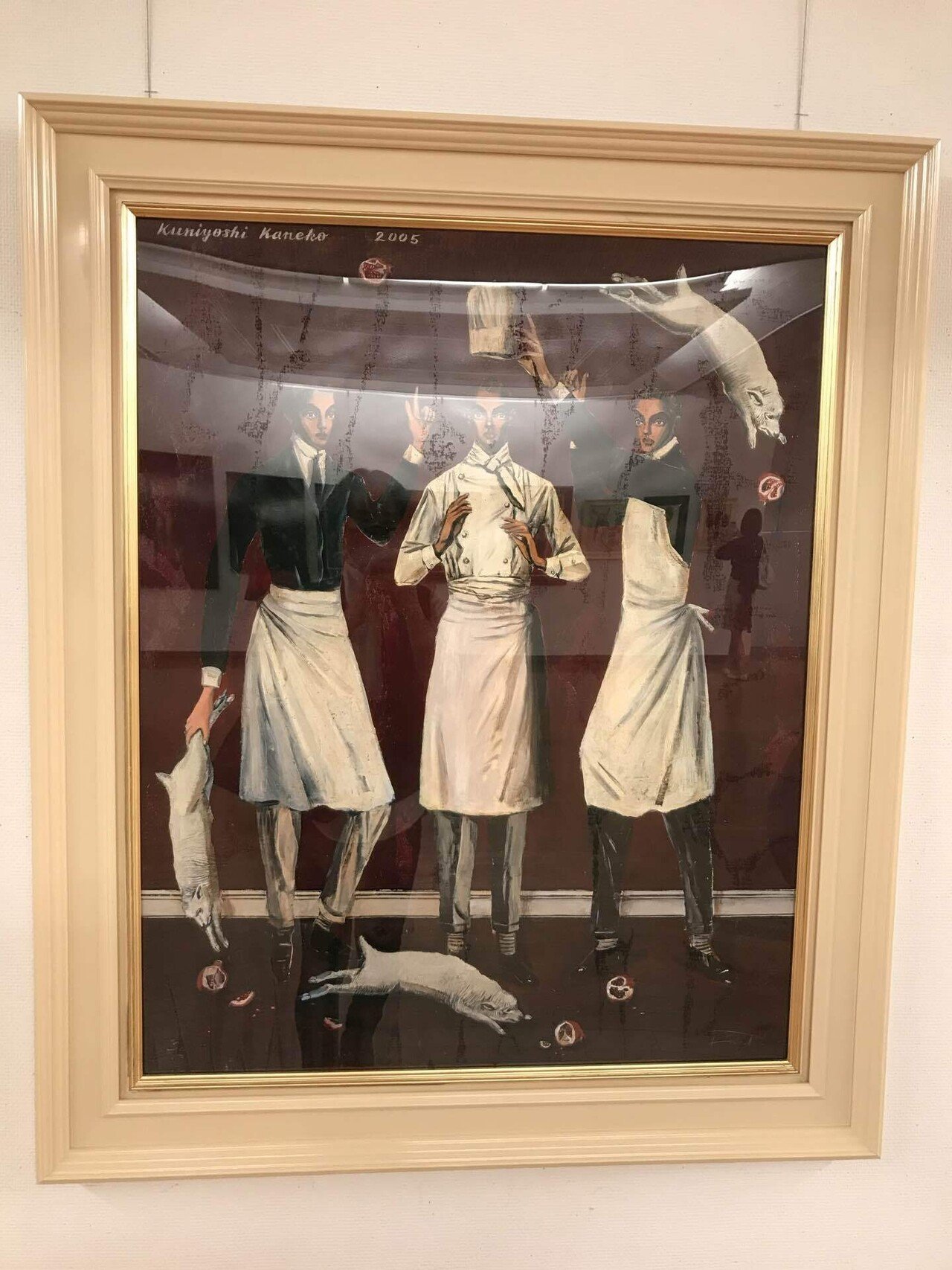 処分価格】☆金子國義 『よこしまな祈り』☆油彩 F6号 油絵 金子国義