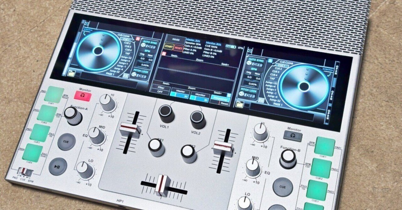 FJ1 DJコントローラー 本体未使用品ブラック 国産ポータブルDJ