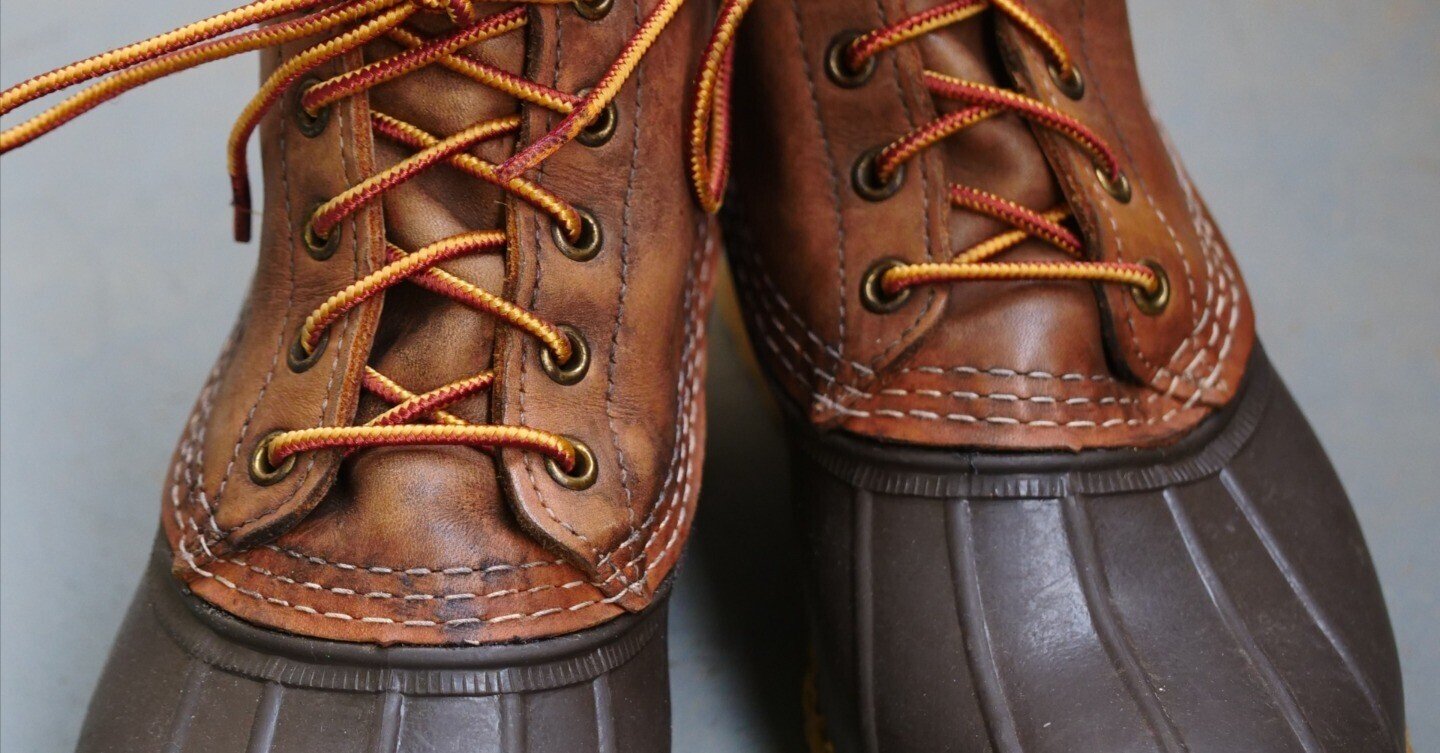 LLbeanビーンブーツ ガッシュー ブラウン レースアップ 赤ソール