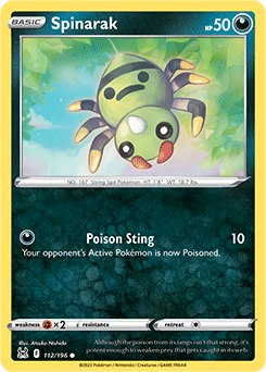 Spinarak | Lost Origin | TCG Card Database