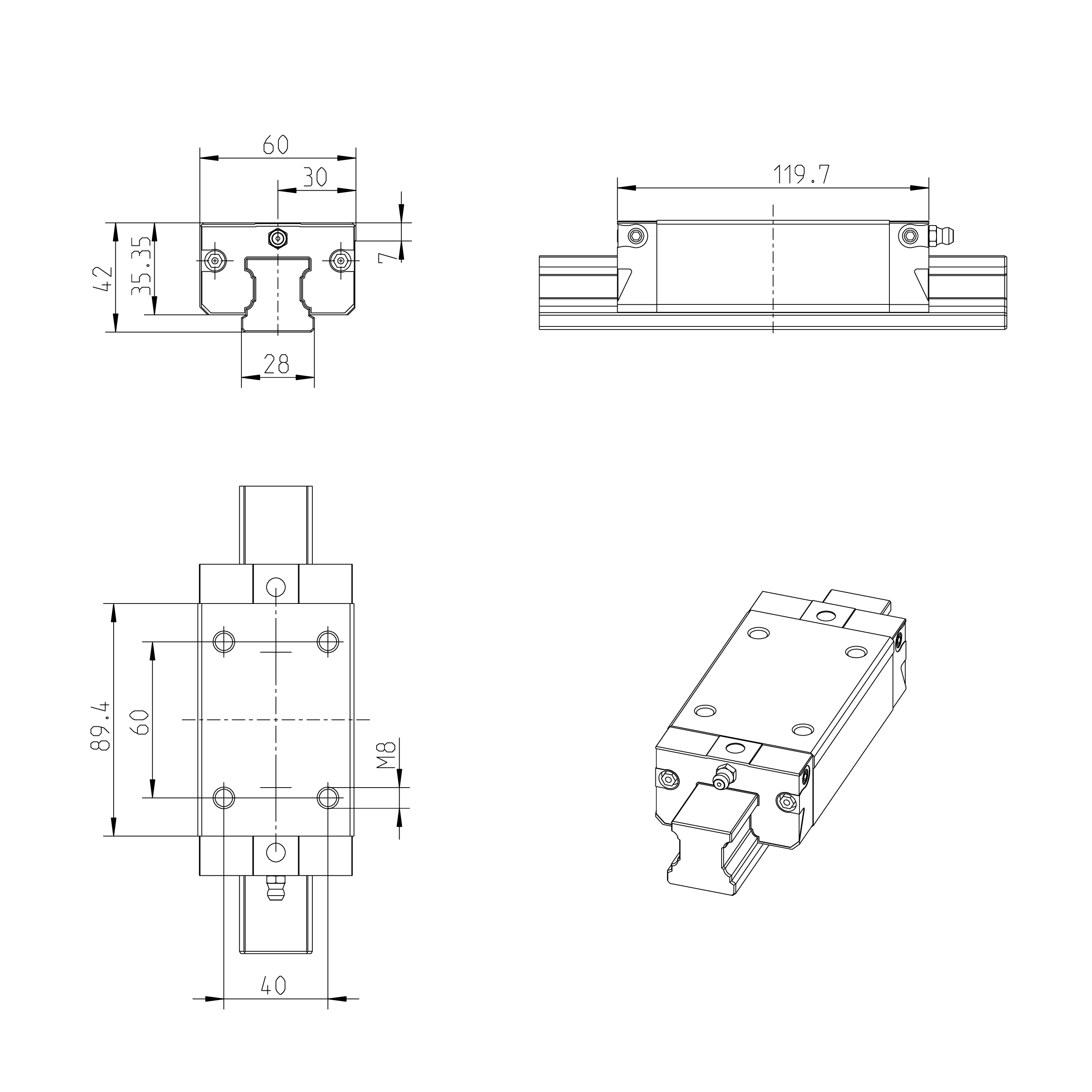 BALL RUNNER BLOCK CARBON STEEL R162371420 | R162371420 | Bosch Rexroth