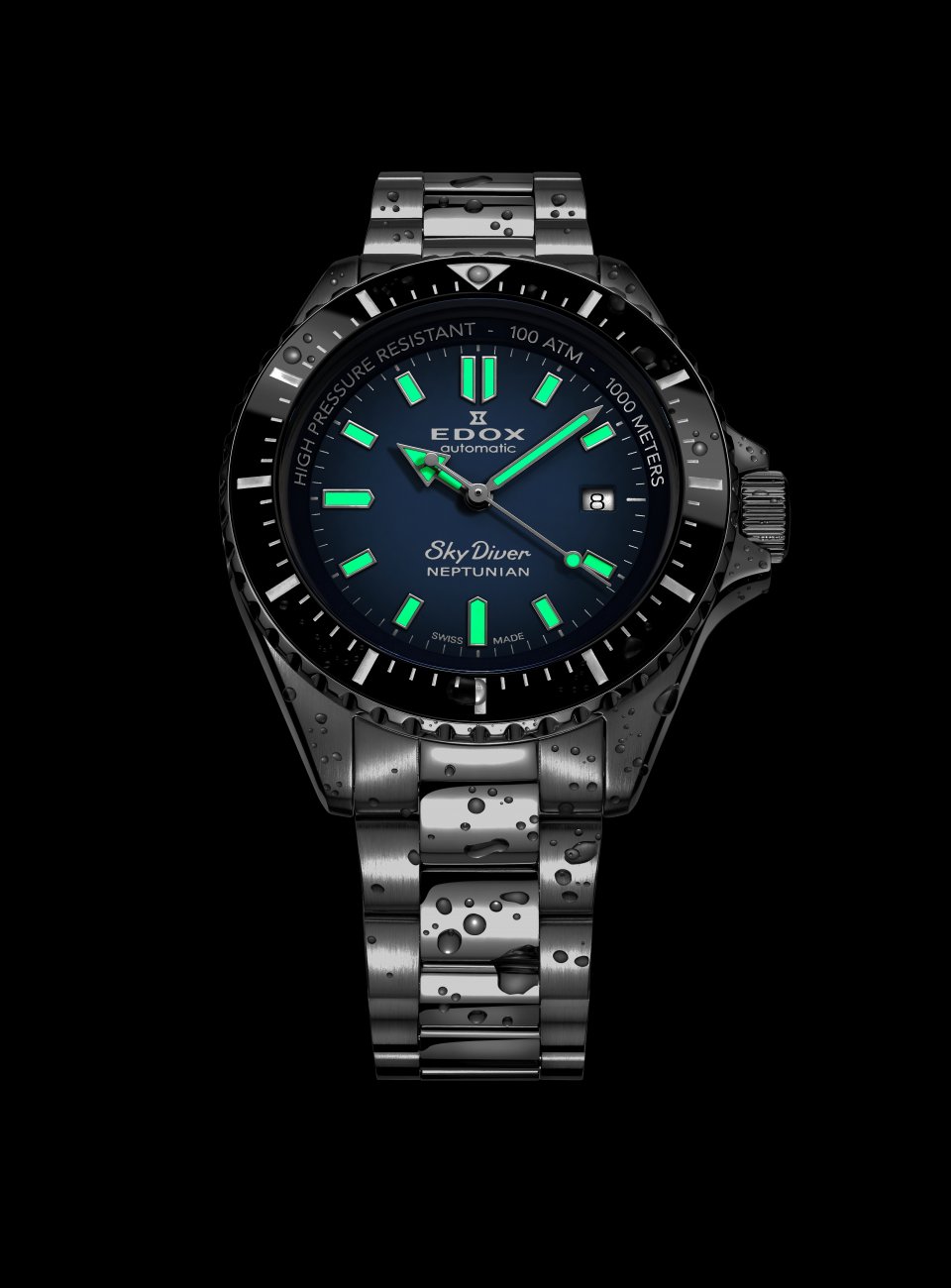 EDOXが「スカイダイバー ネプチュニアン オートマティック」を発表