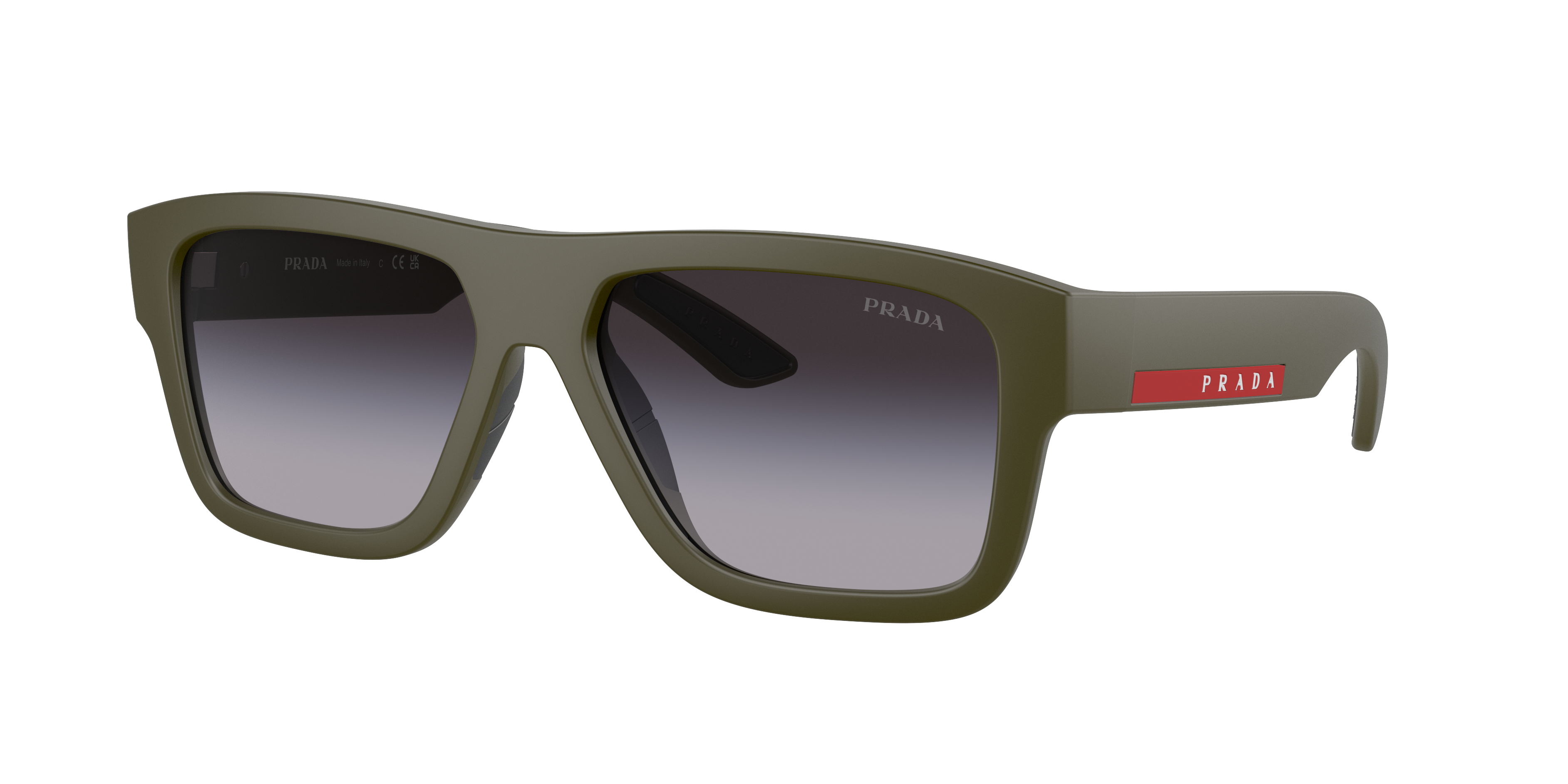 Prada Linea Rossa PS 04ZS XXL (56 - 16) with Grey lenses and Green