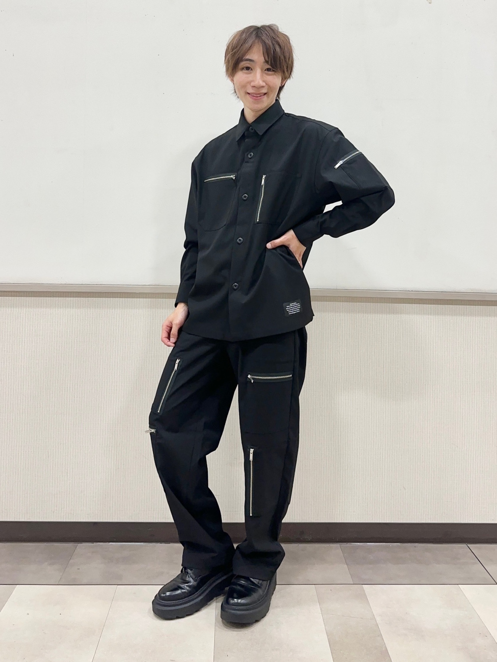 ジップポケットシャツ UNDERCOVER(セットアップ可能)、ジップポケット