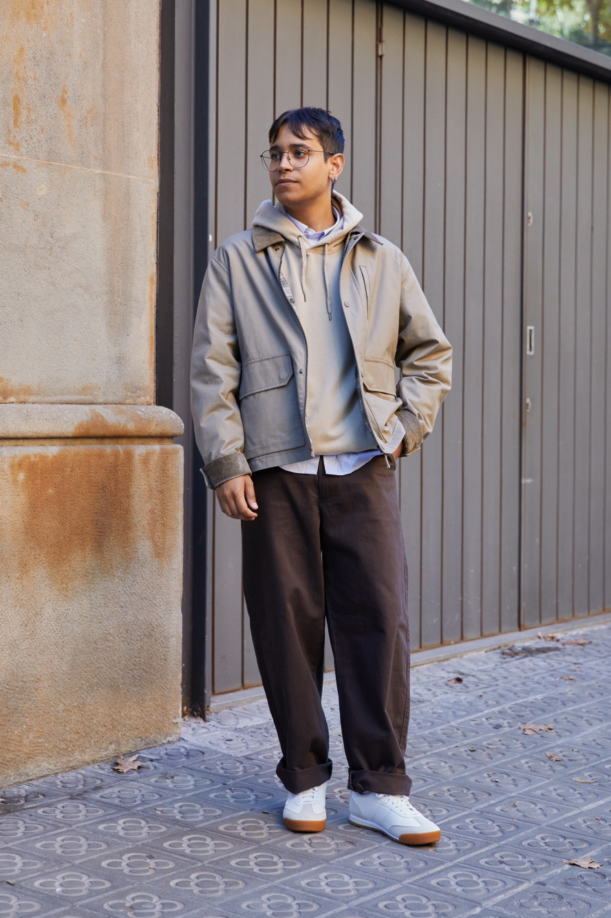 Check styling ideas for「Utility Short Blouson Jacket、Smart Ankle