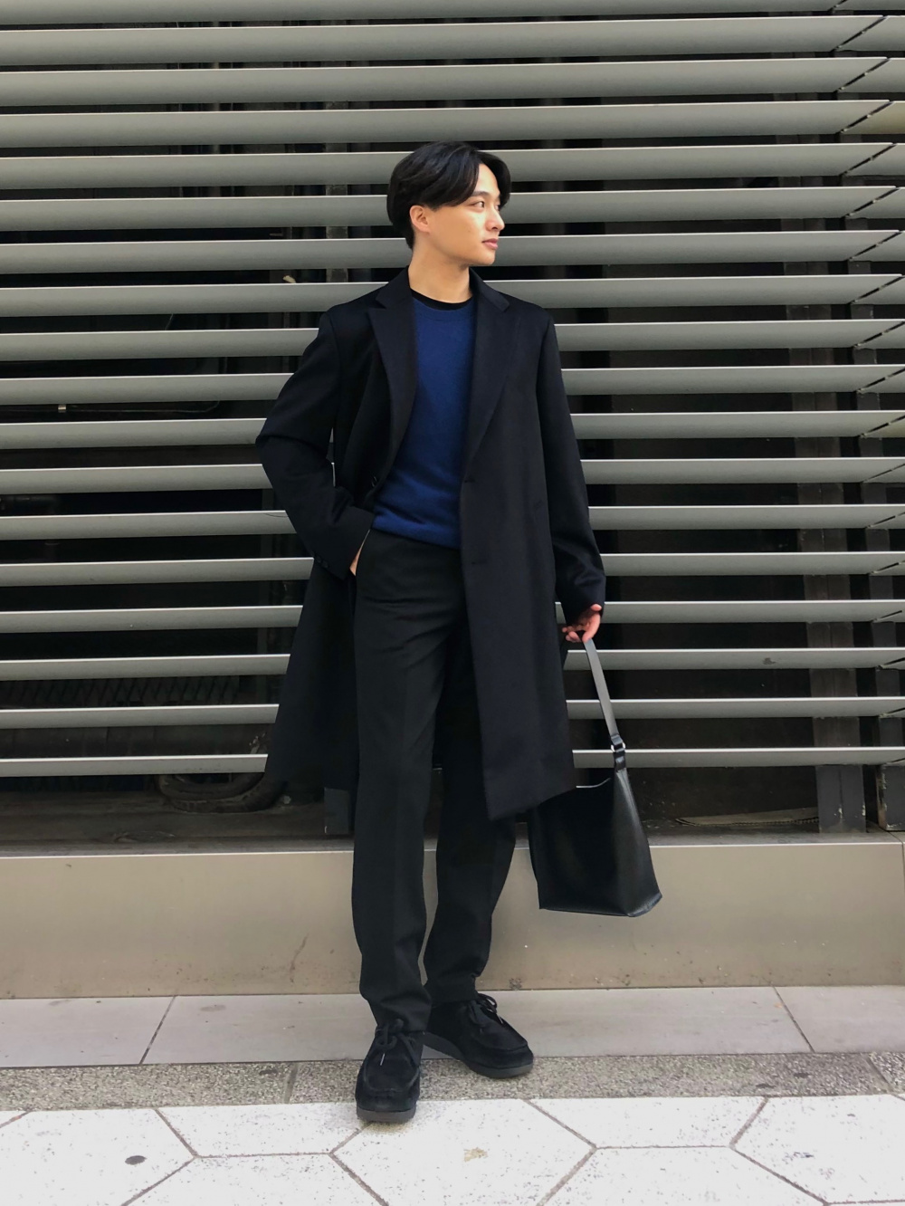 超極暖ヒートテッククルーネックT、ウールカシミヤチェスターコート