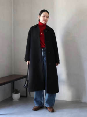 ユニクロ公式 | ウールブレンドロングコート