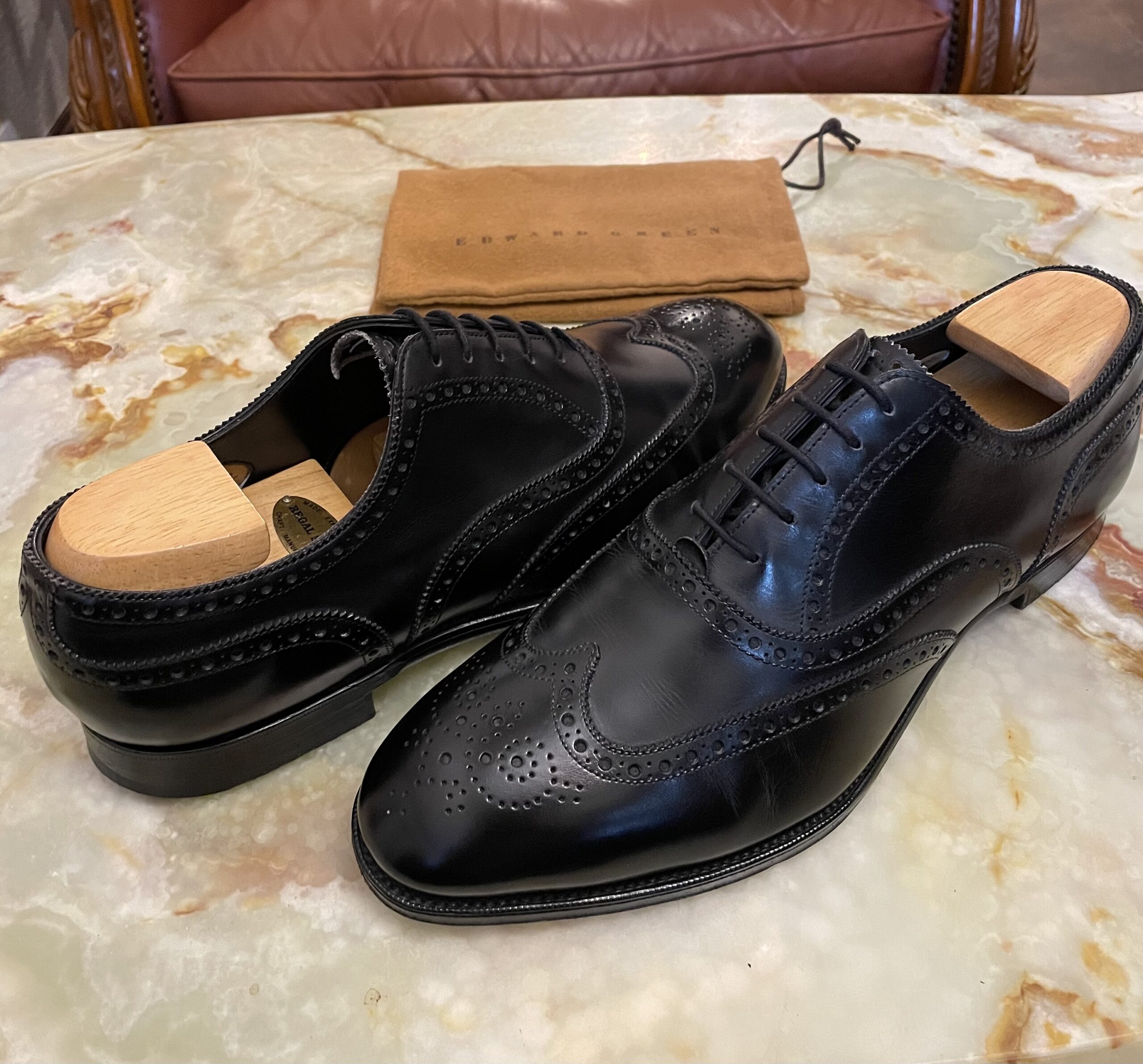 EDWARD GREEN エドワードグリーン】名作フルブローグ内羽根シューズ靴