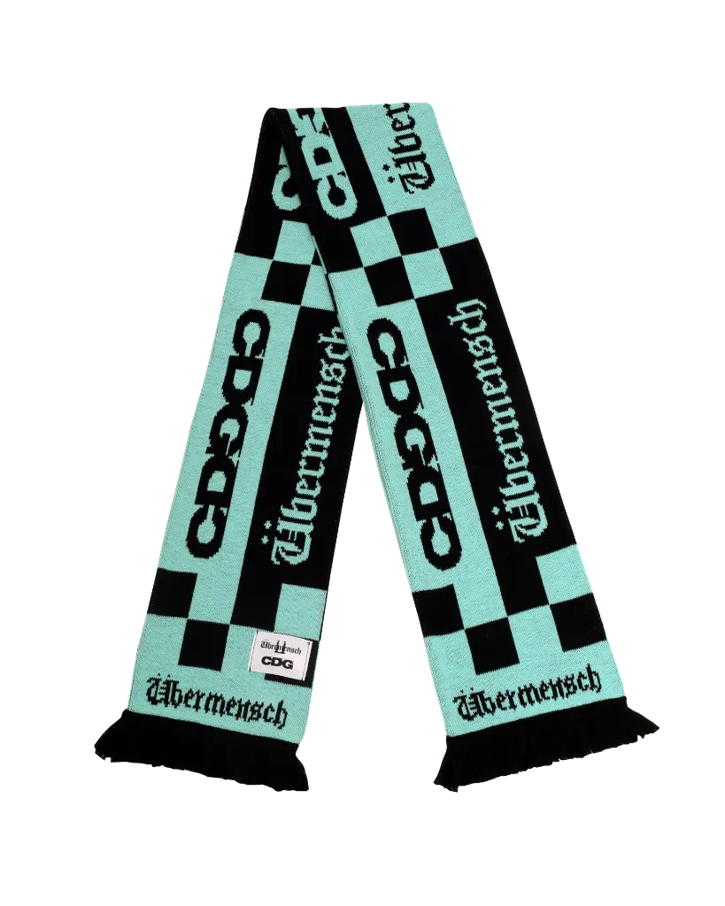 CDG x G-DRAGON Übermensch CHECKERED STOLE white/black | artox