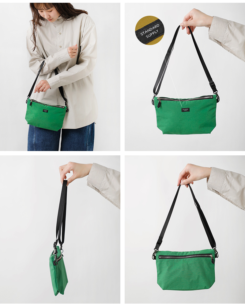 STANDARD SUPPLY スタンダードサプライWジップ ショルダーバッグ M