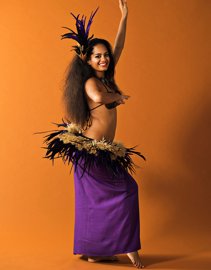 モレ・フェザーヒップベルト (パープル) – 【公式】フラダンス衣装