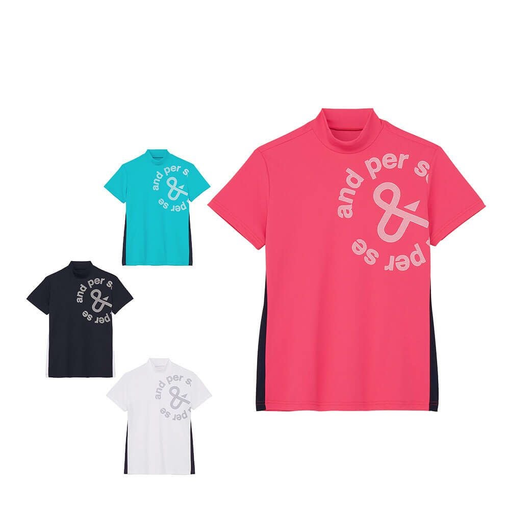 アンパスィ（and per se） 半袖 ハイネックシャツ レディース 通販