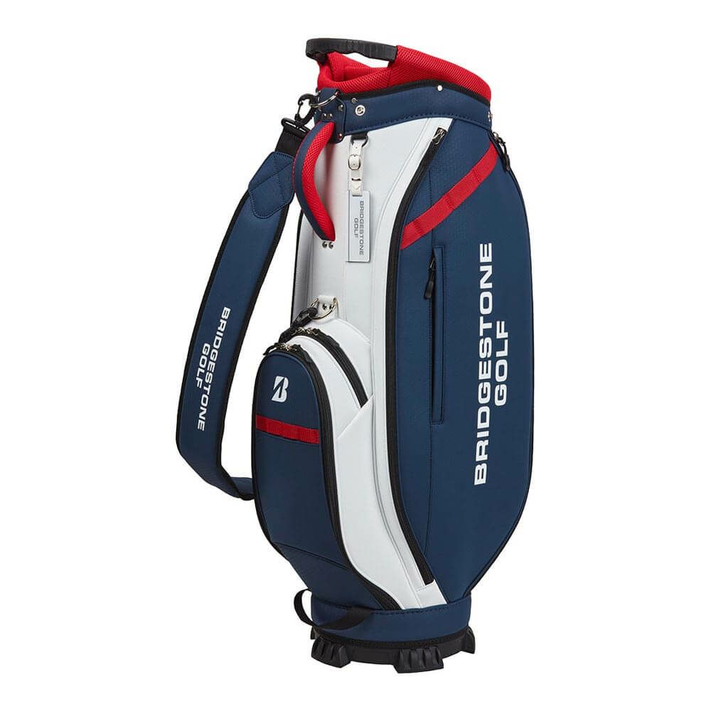 BRIDGESTONE ゴルフ キャディバッグ ホワイト/ブルー ギア/キャディ