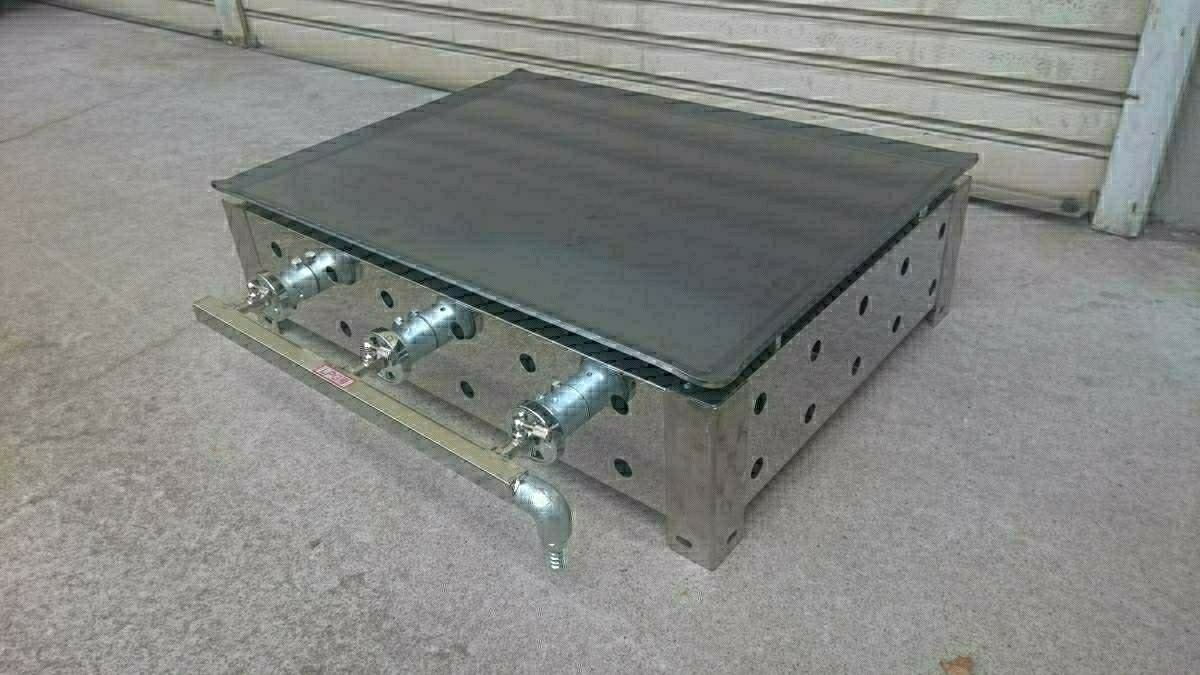 海の家 試食デモ販売 専用台付 鉄板焼ガスグリラー お好み焼き 道の駅