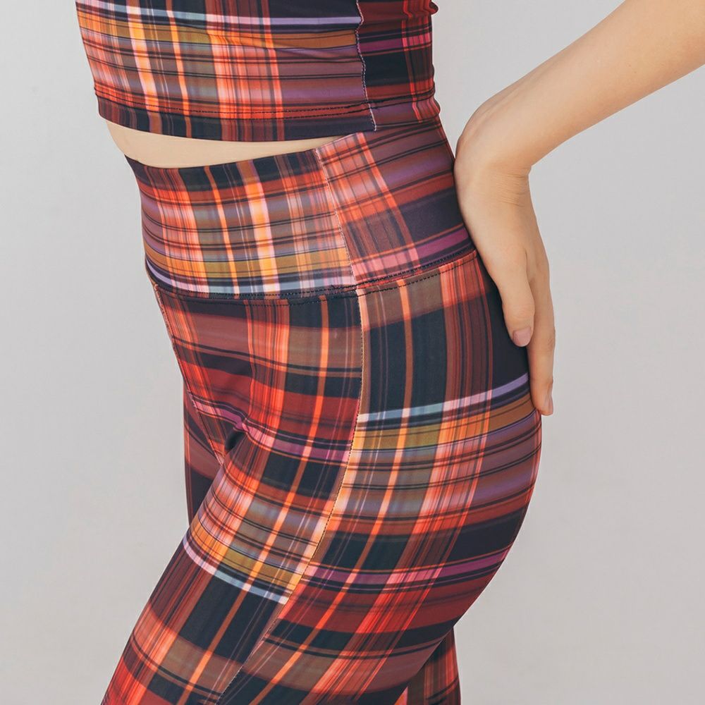 ≪残りS-Mのみ≫【LITHEE（リジー）】チェックプリントレギンス