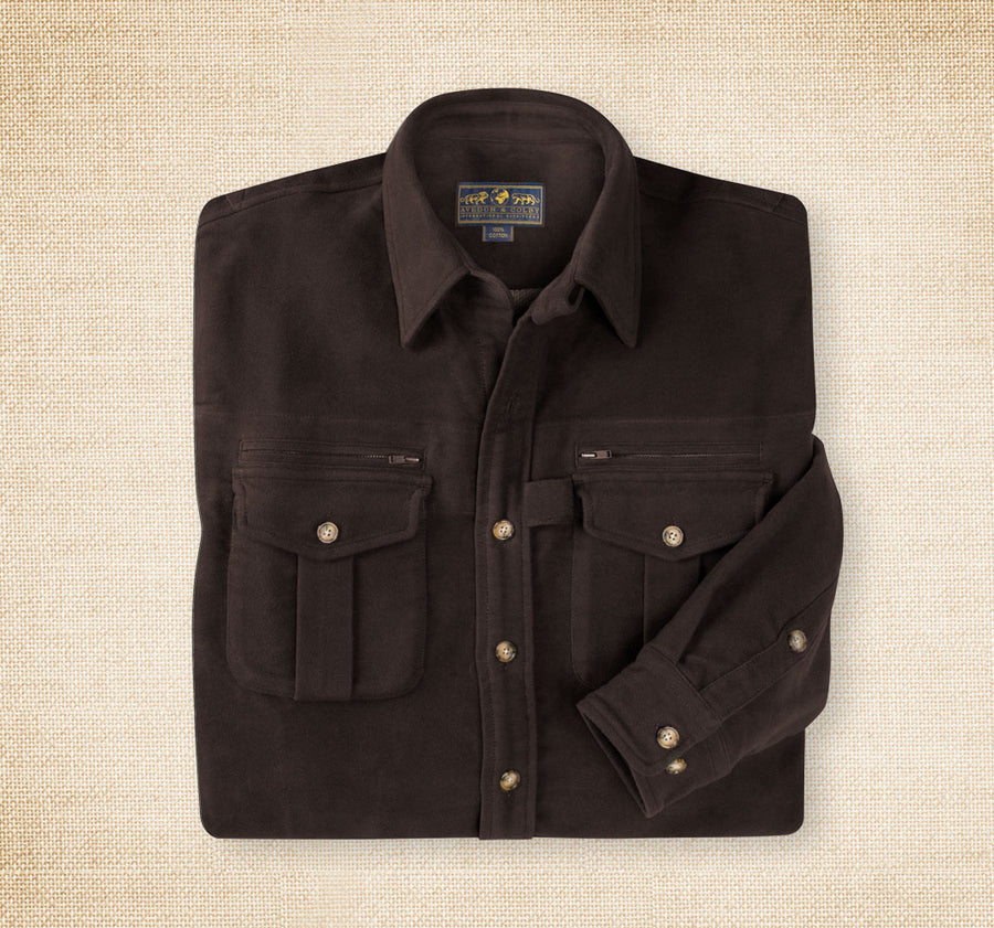 Premium Moleskin Mens Shirt | Heavy 100% Cotton Moleskin | Classic