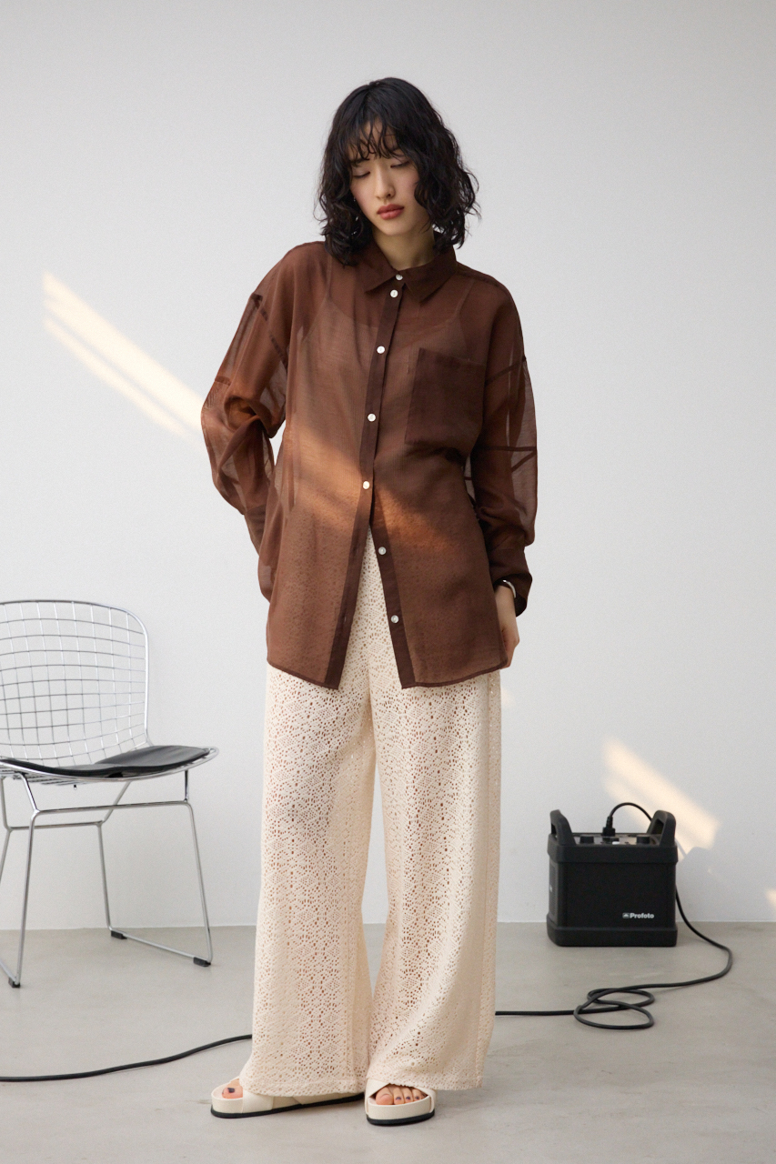 レースワイドパンツ｜WOMEN｜250HSM31-263D｜AZUL BY MOUSSY（アズール