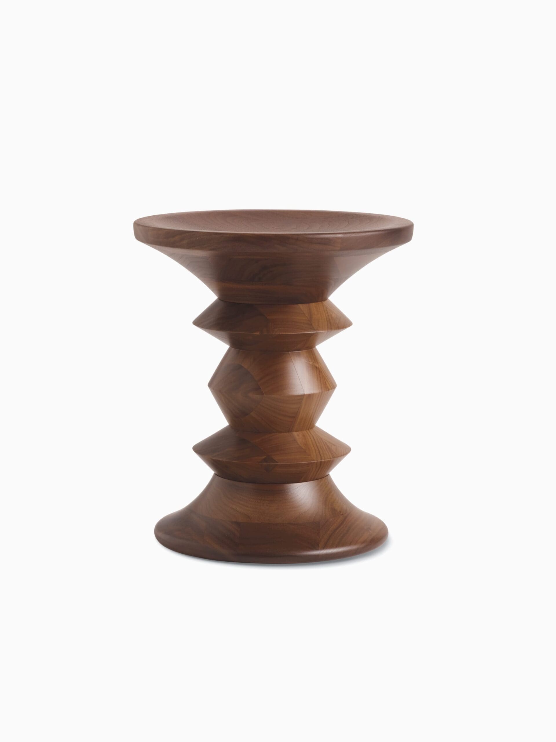 Eames Turned Walnut Stool | Clima Home