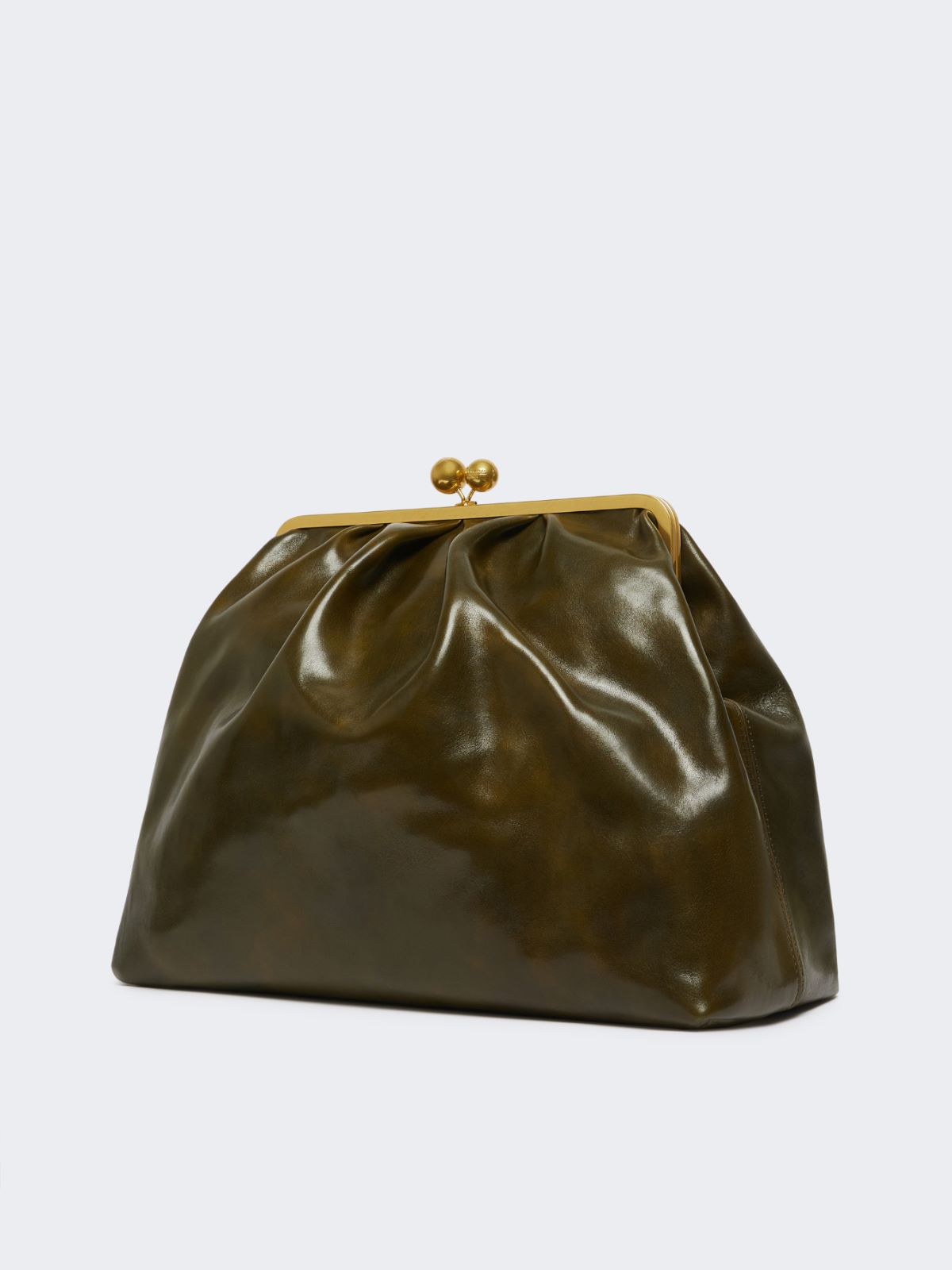 Leather Pasticcino Bag, olive green | Weekend Max Mara
