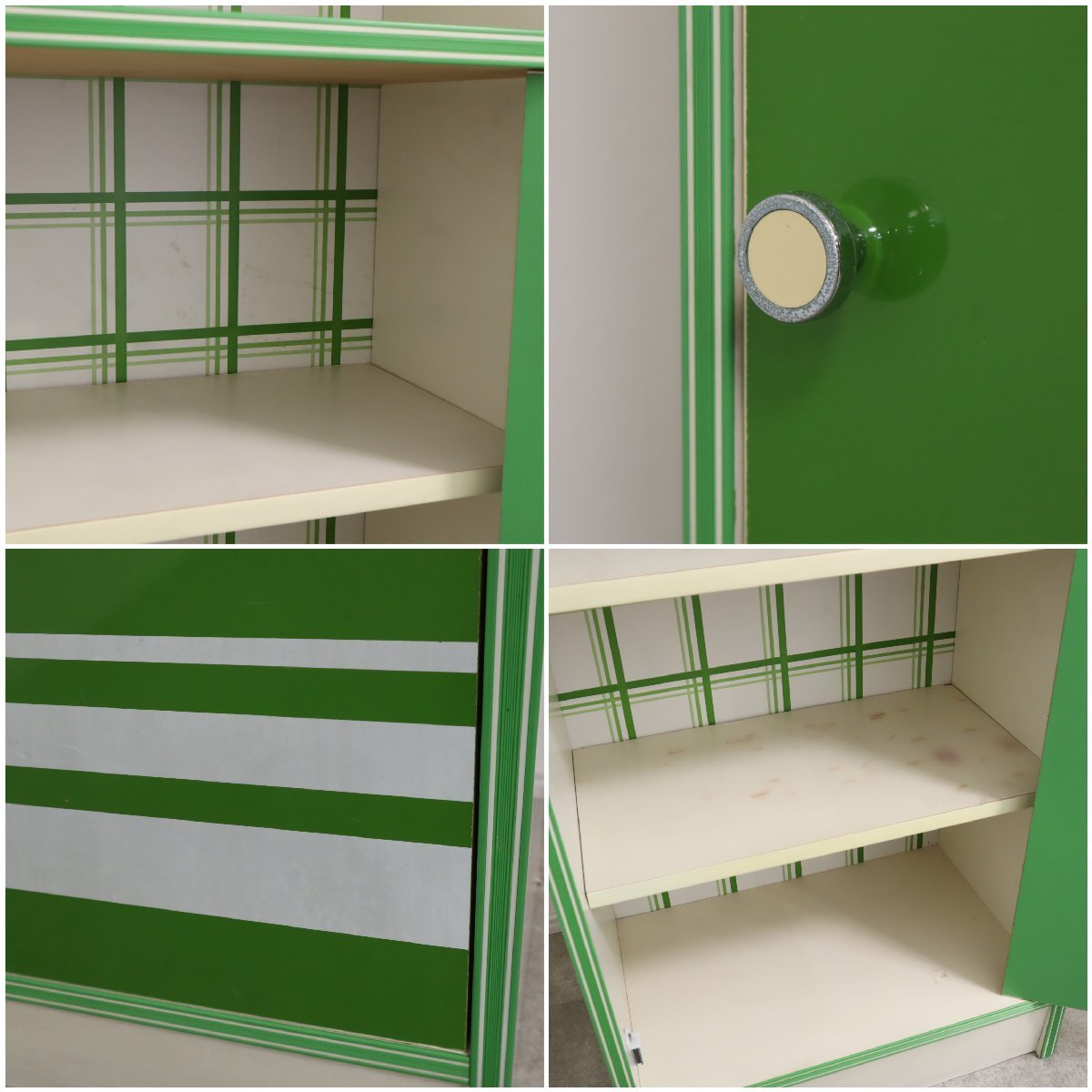 アーチ窓のついたレトロポップな食器棚 – バナルオンラインショップ