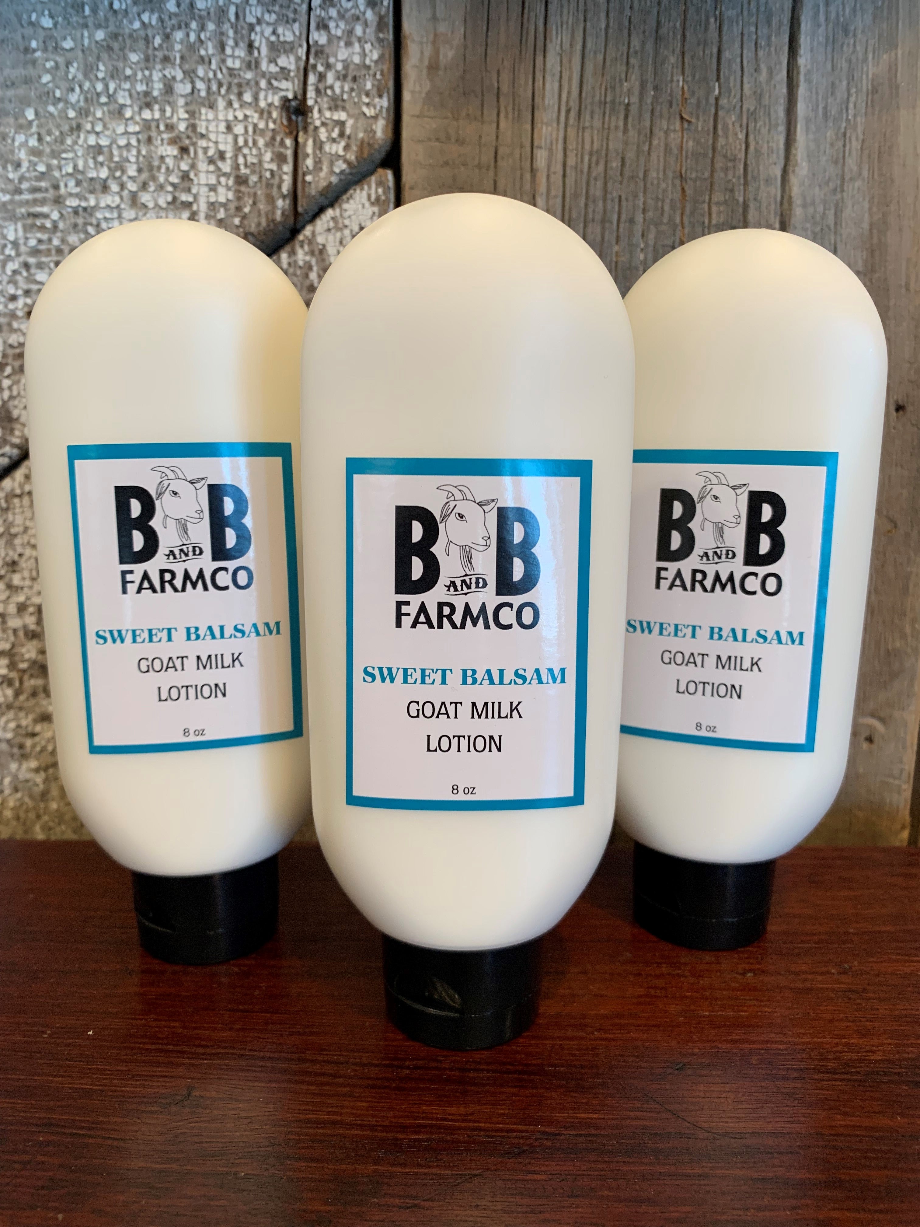 Sweet Balsam Goat Milk Lotion - 8 oz – B and B Farmco