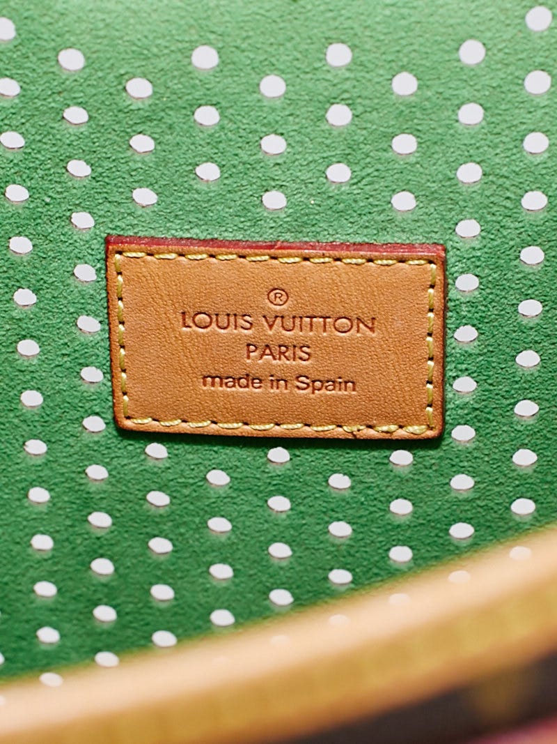 Louis Vuitton Limited Edition Green Monogram Perforated Musette