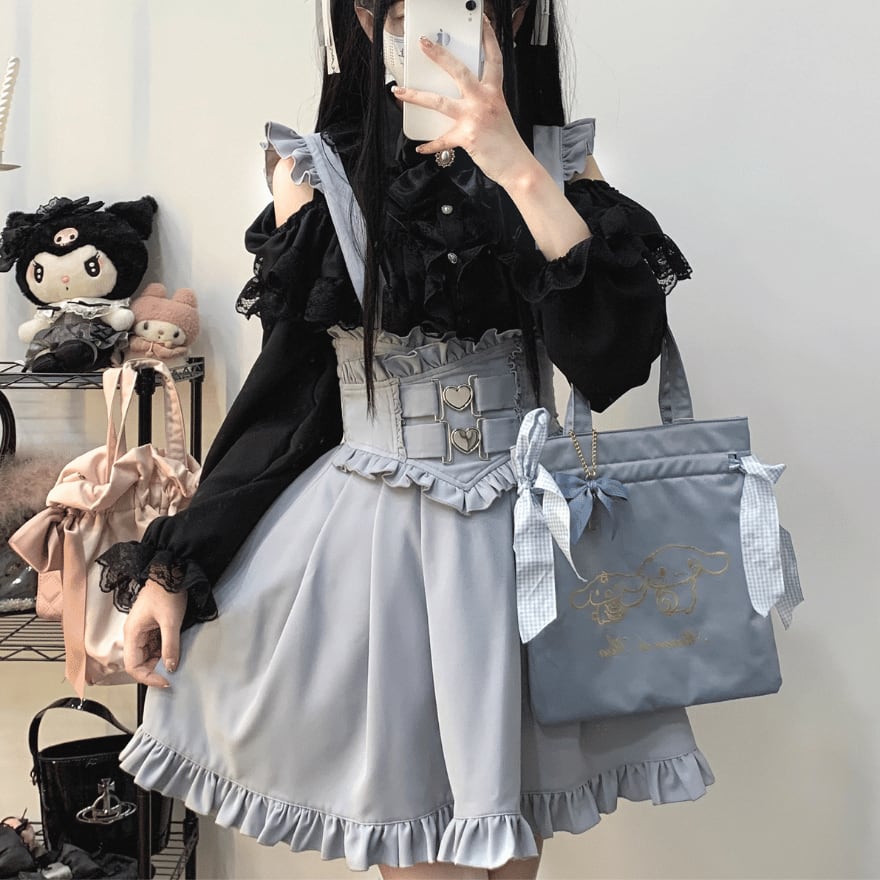 SEASONZ ゆめかわ サスペンダースカート 天使界隈 地雷服 量産型 JK