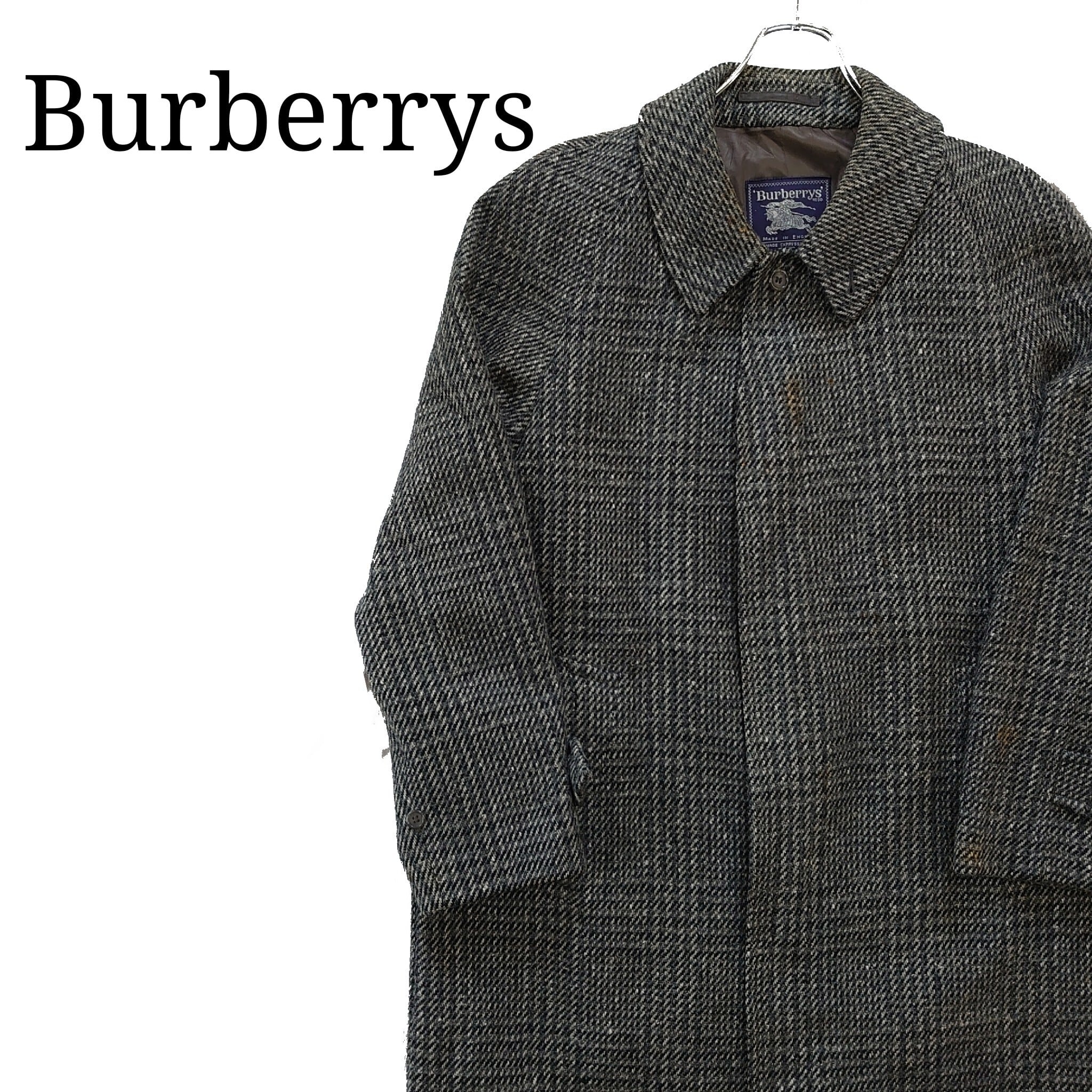 上質】Burberrys バーバリー ツイードコート ウール vintage