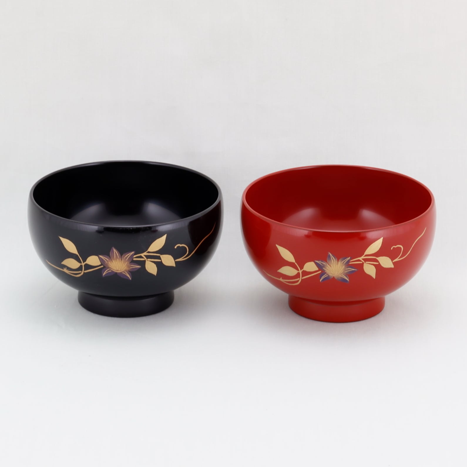 8-1 輪島塗 夫婦椀／鉄線蒔絵／ペア | 輪島塗 加藤漆器店 公式