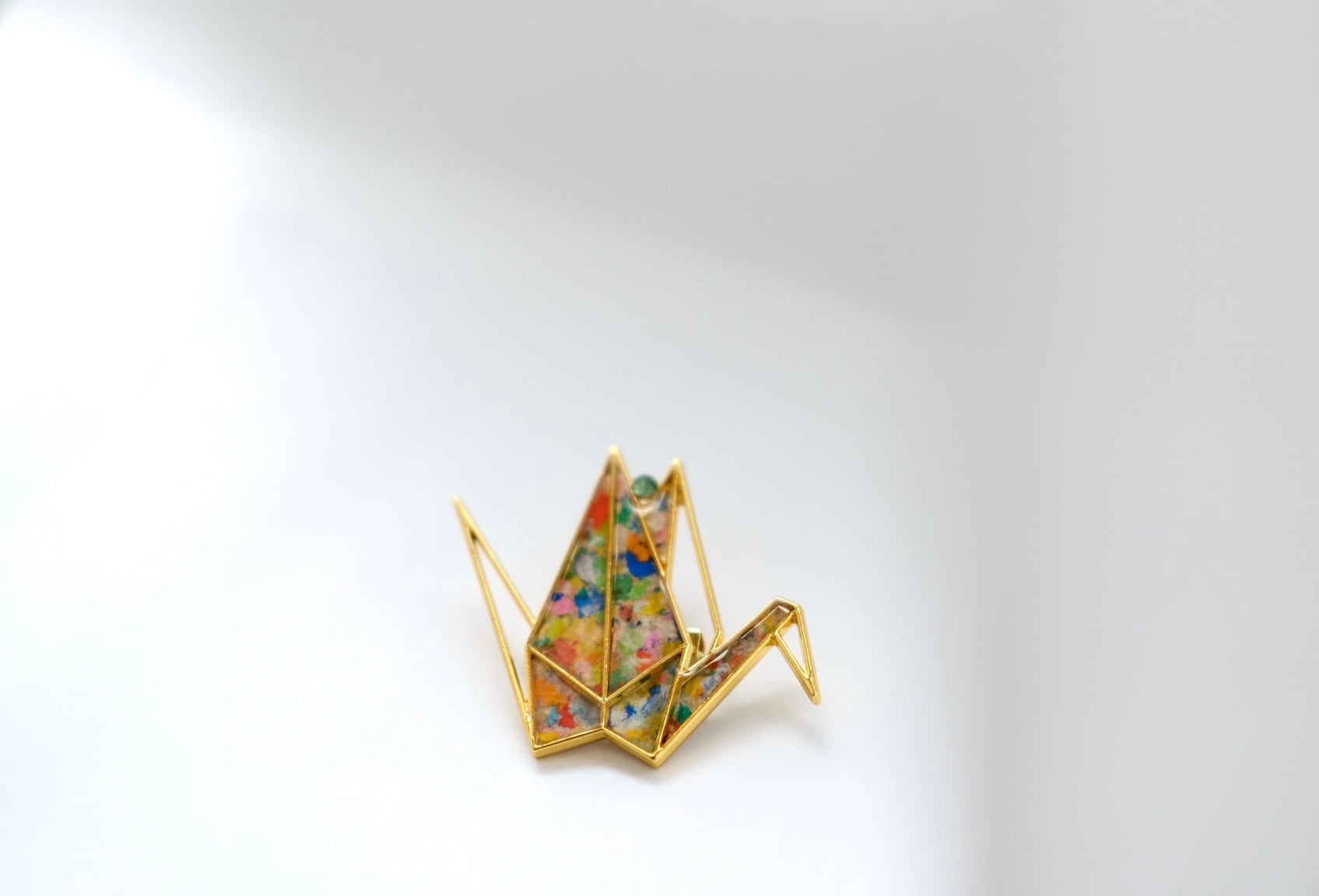 tsumugu 鶴ブローチ:tsumugu crane brooch | Sakuro